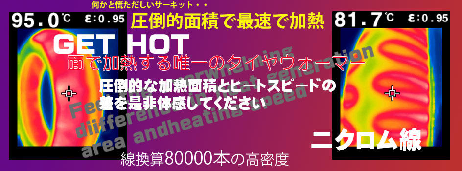 タイヤウォーマー(GET HOT)タイヤウォーマー